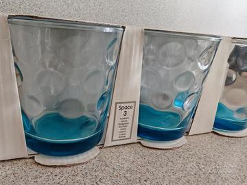 SET 3 BICCHIERI IN VETRO - NUOVI