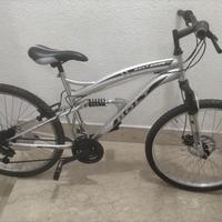 bici bi ammortizzata con freno a disco 26 