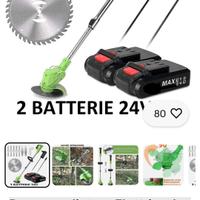 Decespugliatore a batteria  litio 24v.