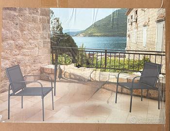 2 Poltroncine da giardino o terrazzo nuove