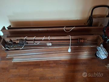 Porta tende in legno 150 cm