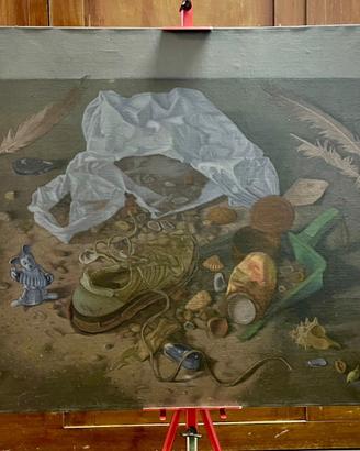 Olio su tela - Roberto Righi roma 1990