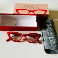 Occhiali da vista OKKIA diottrie 1.5 rosso e tarta