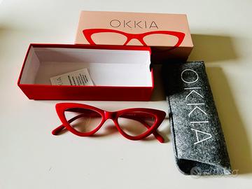 Occhiali da vista OKKIA diottrie 1.5 rosso e tarta