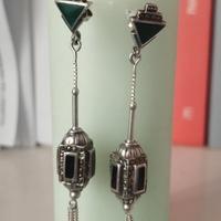 Orecchini in argento Art Deco