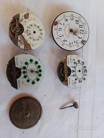 Lotto di Movimenti e Ricambi Orologi da Tasca Vint