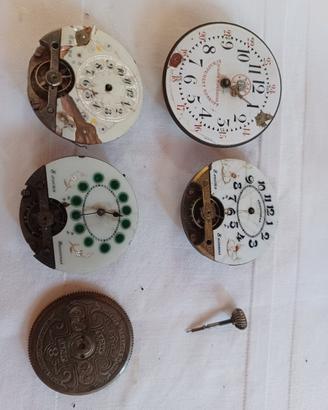 Lotto di Movimenti e Ricambi Orologi da Tasca Vint