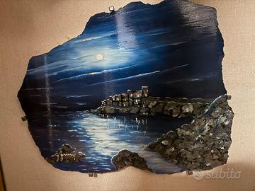 Notturno realizzato su pietra