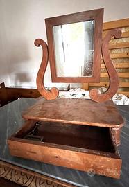 Antica specchiera da tavolo metà '800