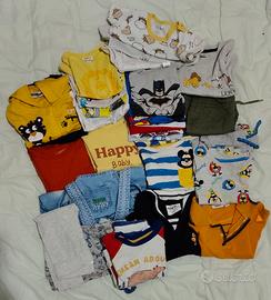 set abbigliamento bambino da 9 a 18 mesi estivo