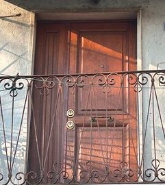 Portone blindato rivestito in legno