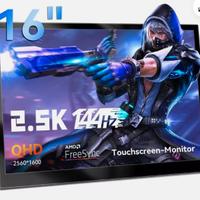 Monitor da gioco portatile touchscreen, monitor