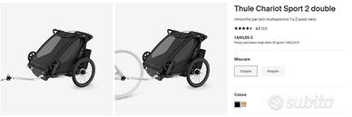 Passeggino cargo doppio Thule