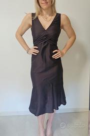 vestito maxmara pura seta estivo smanicato