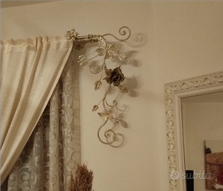 Bastone per tende in ferro battuto