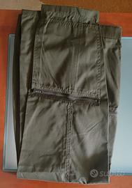 2 pantaloni da lavoro verde oliva taglia 50 R