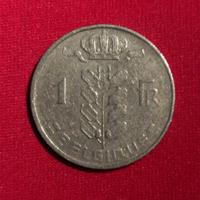 Franco Belgio moneta da 1 anno 1962