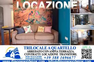 Trilocale Arredato con terrazza e posto auto