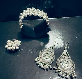 Parure Argento Indiano con Sonagli regolabili