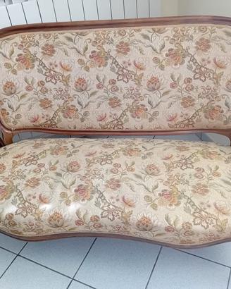 Set Salotto Classico - Divano 2 Posti + 2 Poltrone