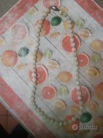 collana giada bianca 