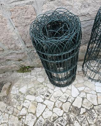 rete plastificata verde x giardino