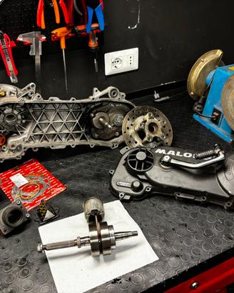 Smembro blocco piaggio big bore 77cc malossi e nrg