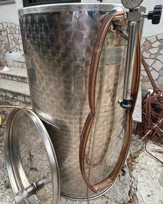 Botte / serbatoio 500L in acciaio inox per vino 
