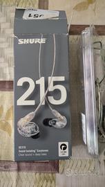 Cuffie in-ear Shure SE215  monitor studio