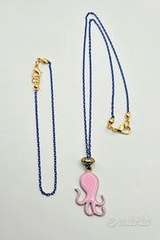 Collana e Braccialetto Polpo Rosa