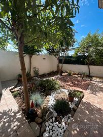 Trilocale al piano terra con giardino e posto auto