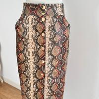 Gonna a tubino in pelle