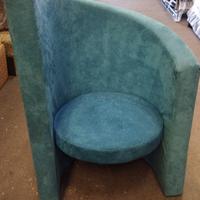 Poltrone di design anni ‘70 in velluto
