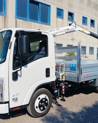 Isuzu m27 + gru p2300L e CASSONE FISSO