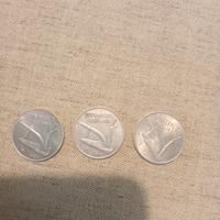 monete da dieci lire del1982/1972