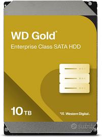 HARD DISK COMPUTER NAS WD Gold HDD 10 TB SATA 7200