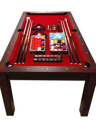 Tavolo da biliardo 7ft diventa tavolo Vulcan Red