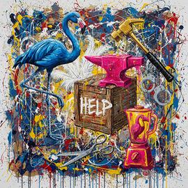 Quadro Moderno Astratto - 60x60