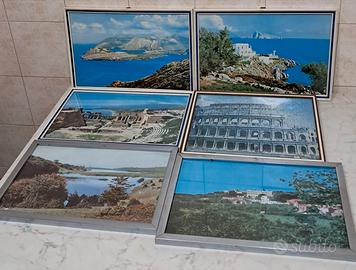 QUESTI 6 QUADRI CON CORNICE E VETRO €20 TUTTI