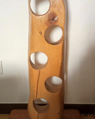 Portabottiglie Cantinetta in Legno di Olivo