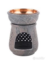 Dhanvantari Diffusore in Pietra con Coppetta in Ra