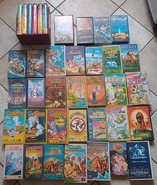 Lotto 66 videocassette VHS originali