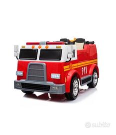 Camion pompieri 12v 2 posti per bambino
