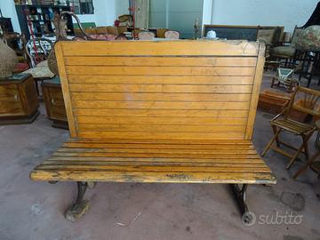 Panca da treno anni'20 linea Milano/Como