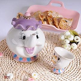 La Bella E La Bestia Teiera Tazza Mrs Potts Chip
