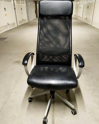 Sedia da ufficio IKEAMARKUS in pelle
