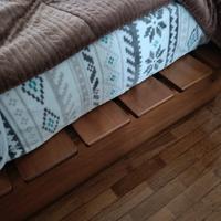 Letto matrimoniale contenitore ARTIGIANALE in vero