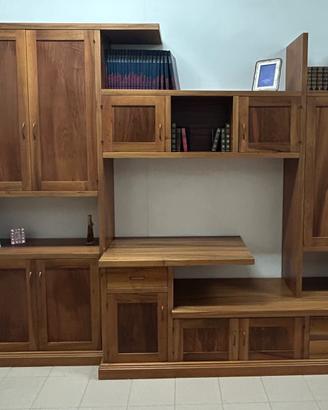 Libreria in noce nazionale