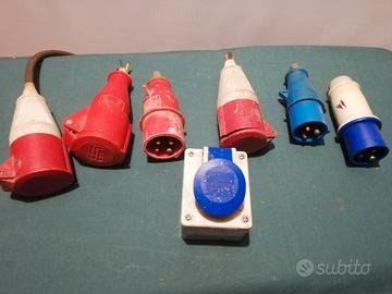 spine e prese industriali in blocco