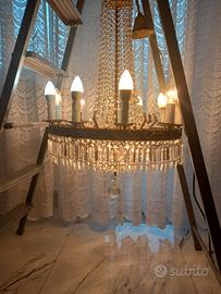 lampadario stile impero restaurato